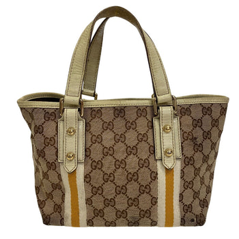 Gucci Tote Bag 139261 Gg Canvas Brown Sherry