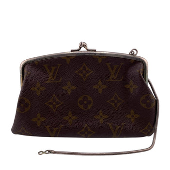 Louis Vuitton Pouch Leather Brown Monogram Bucketusa