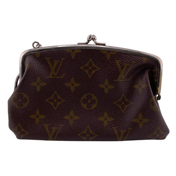 Louis Vuitton Pouch Leather Brown Monogram Bucketusa