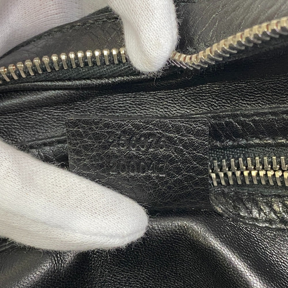Gucci Clutch Bag 256076 Leather Black Business Bag