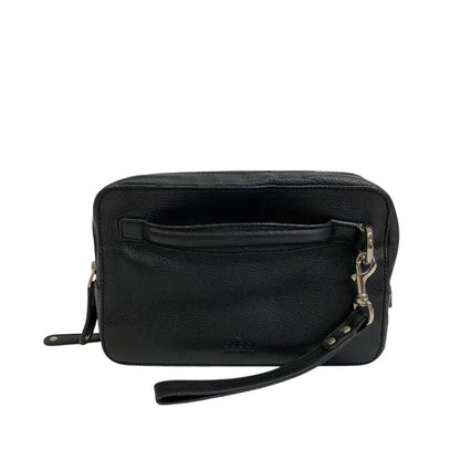 Gucci Clutch Bag 256076 Leather Black Business Bag