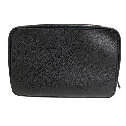 Gucci Clutch Bag 256076 Leather Black Business Bag