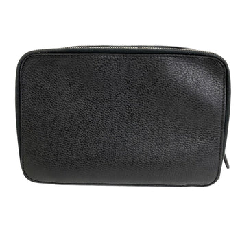 Gucci Clutch Bag 256076 Leather Black Business Bag