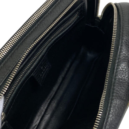 Gucci Clutch Bag 256076 Leather Black Business Bag
