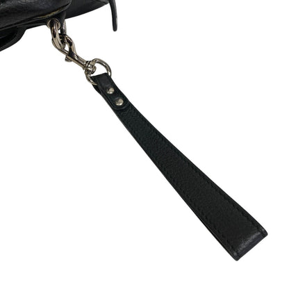 Gucci Clutch Bag 256076 Leather Black Business Bag