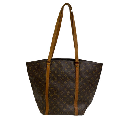 Louis Vuitton Shoulder Bag M51108 Leather Brown Monogram Sac Shopping
