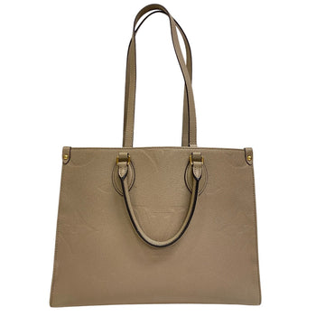 Louis Vuitton Handbag M45607 Monogram Empreinte , Leather Beige Monogram Ann Platt On The Go Mm