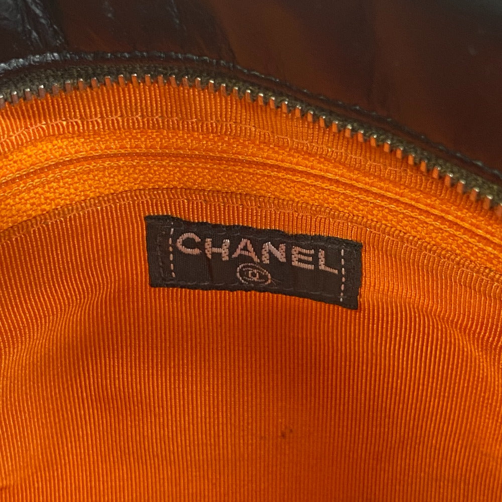 Chanel Handbag Leather Black Matrasse