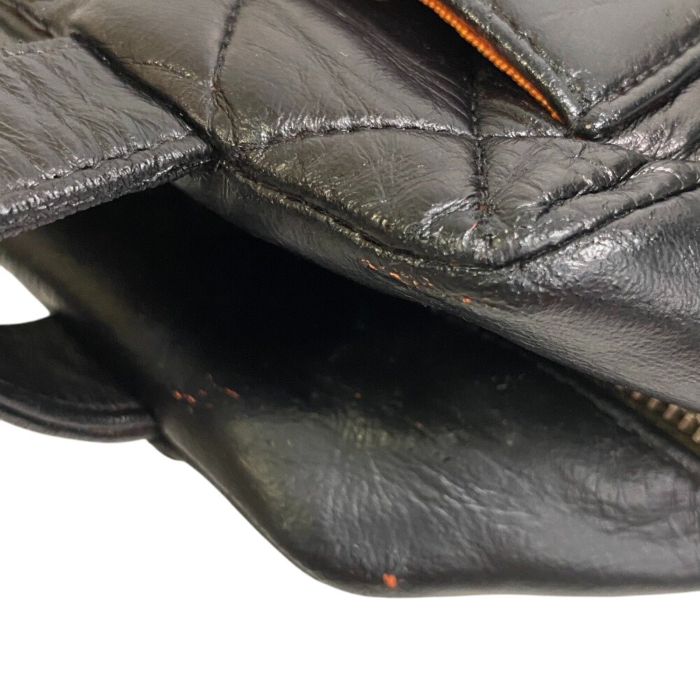 Chanel Handbag Leather Black Matrasse