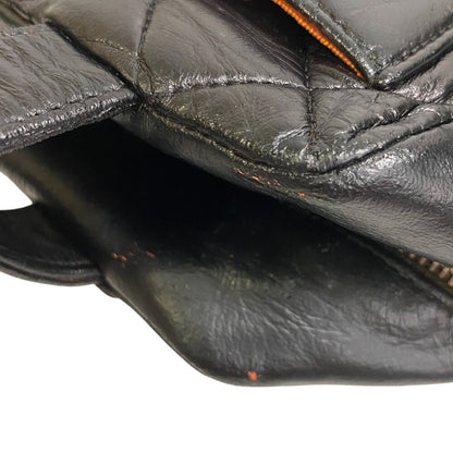 Chanel Handbag Leather Black Matrasse