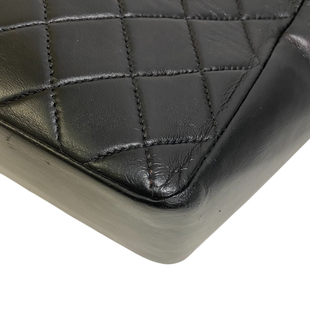 Chanel Handbag Leather Black Matrasse