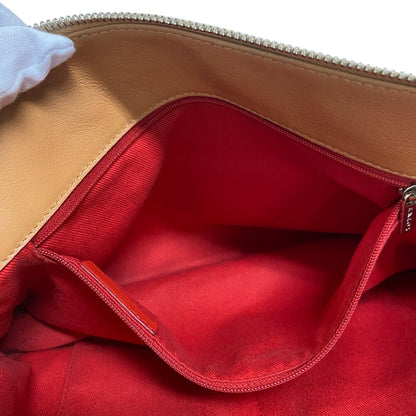 Loewe Shoulder Bag Leather, Canvas Brown Anagram