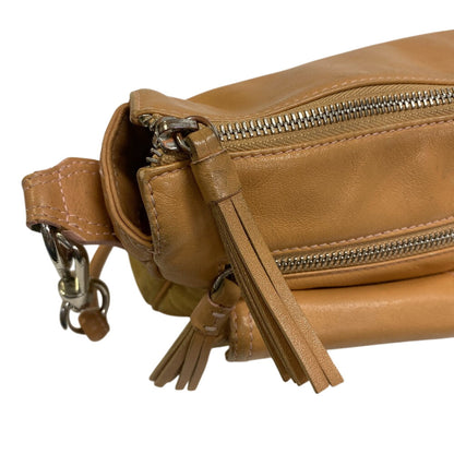 Loewe Shoulder Bag Leather, Canvas Brown Anagram