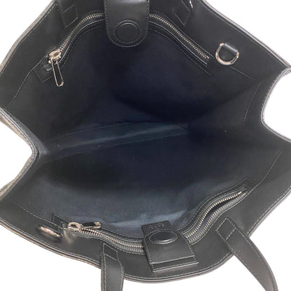 Gucci Tote Bag 495559 Pvc Black Gg Supreme