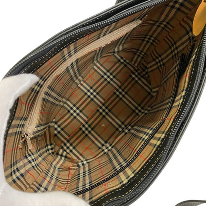 Burberry Tote Bag Leather, Canvas Black Nova Check