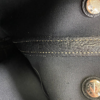 Hermes Handbag Leather Black Garden Party Tpm