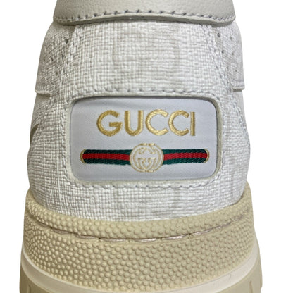 Gucci Sneakers 816818 Gg Supreme Canvas White Gg Supreme Shelley 38 1/2