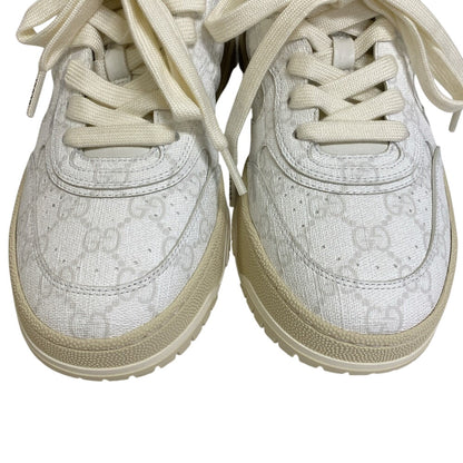 Gucci Sneakers 816818 Gg Supreme Canvas White Gg Supreme Shelley 38 1/2