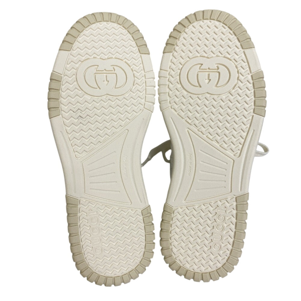 Gucci Sneakers 816818 Gg Supreme Canvas White Gg Supreme Shelley 38 1/2