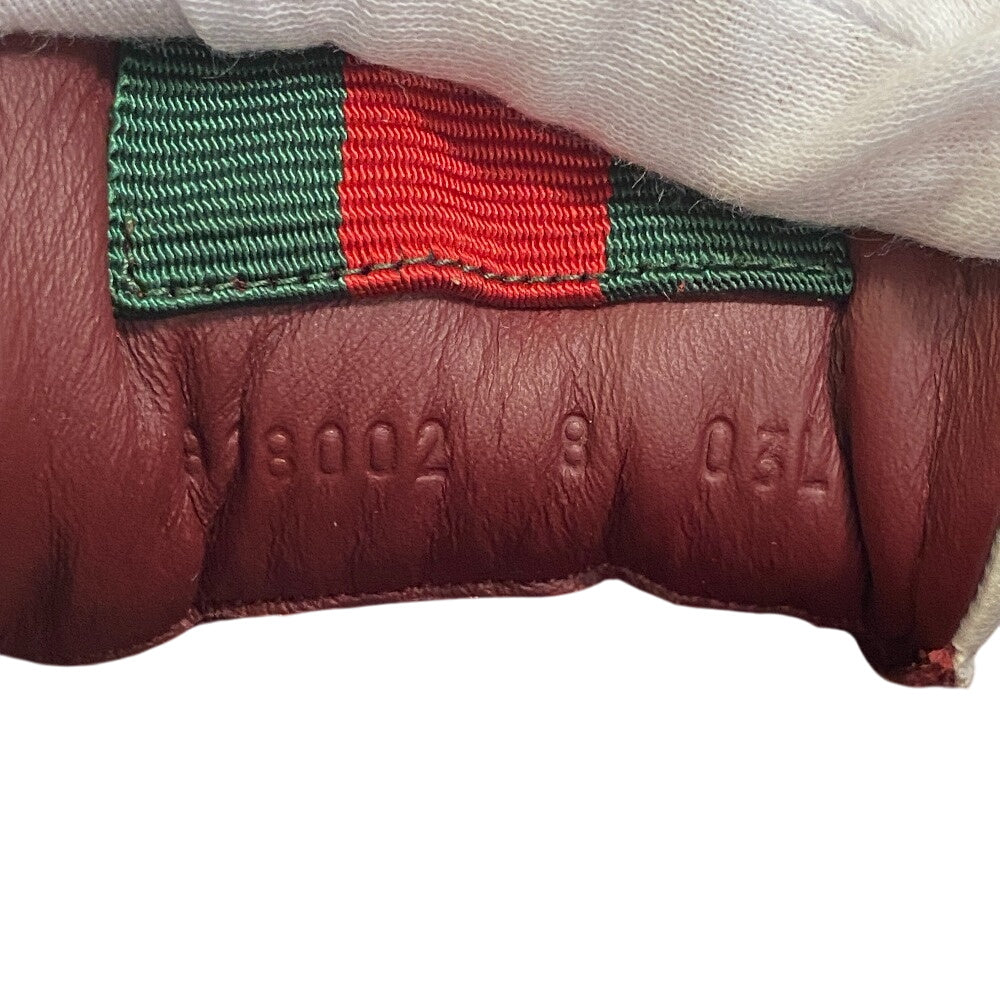 Gucci Sneakers 818001 Aadka 9570 Genuine Leather White Reweb Web Line 8