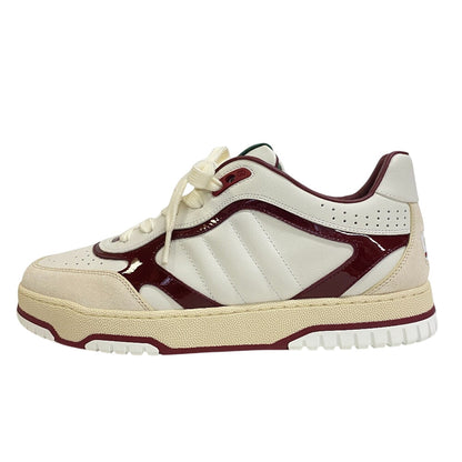 Gucci Sneakers 818001 Aadka 9570 Genuine Leather White Reweb Web Line 8