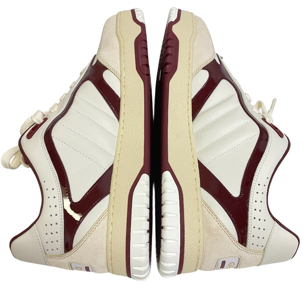 Gucci Sneakers 818001 Aadka 9570 Genuine Leather White Reweb Web Line 8