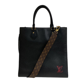 Louis Vuitton Handbag M58658 Leather Black Epi Sac Platpm