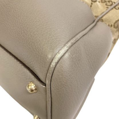 Gucci Handbag 282317 Gg Canvas Brown Bamboo