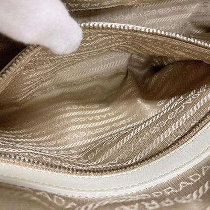 Prada Handbag Canvas Brown
