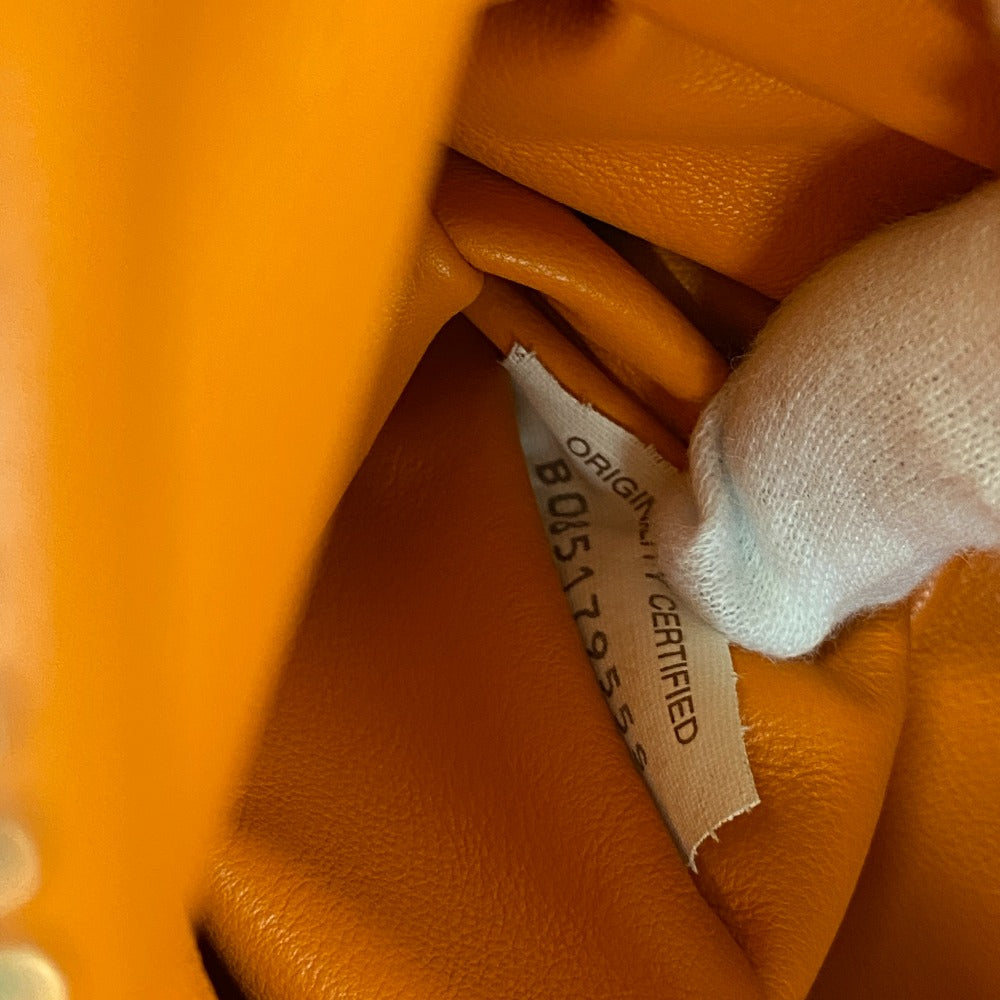 Bottegaveneta Handbag Leather Orange Intrecciato Bv Twist