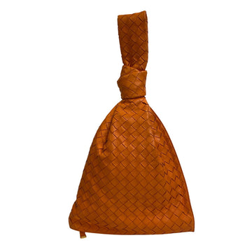 Bottegaveneta Handbag Leather Orange Intrecciato Bv Twist