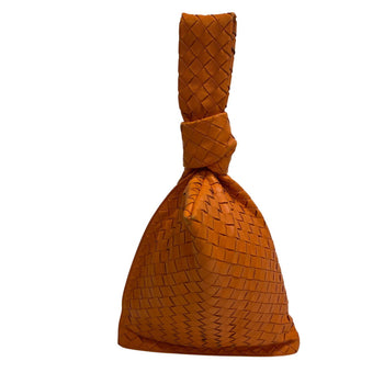 Bottegaveneta Handbag Leather Orange Intrecciato Bv Twist