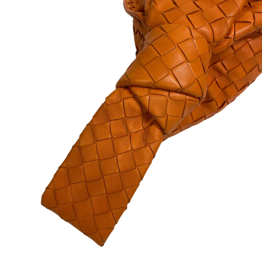 Bottegaveneta Handbag Leather Orange Intrecciato Bv Twist