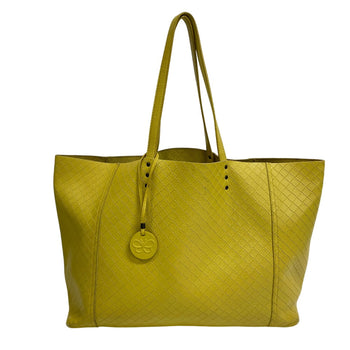 Bottegaveneta Tote Bag Leather Yellow Type Intretti Mirage
