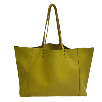 Bottegaveneta Tote Bag Leather Yellow Type Intretti Mirage