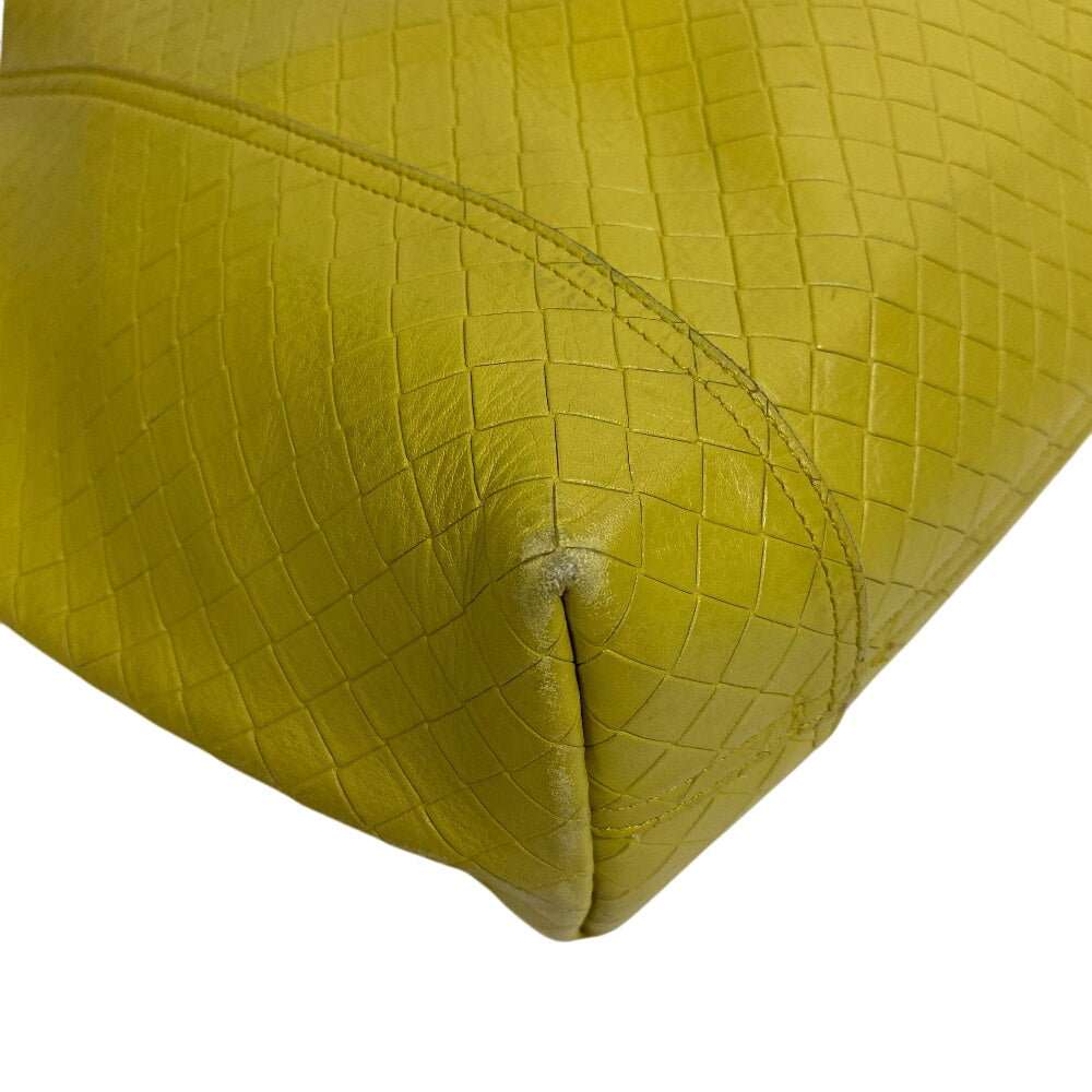 Bottegaveneta Tote Bag Leather Yellow Type Intretti Mirage