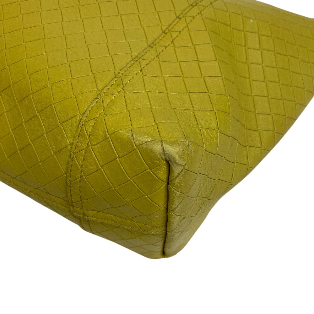 Bottegaveneta Tote Bag Leather Yellow Type Intretti Mirage