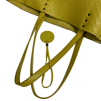 Bottegaveneta Tote Bag Leather Yellow Type Intretti Mirage