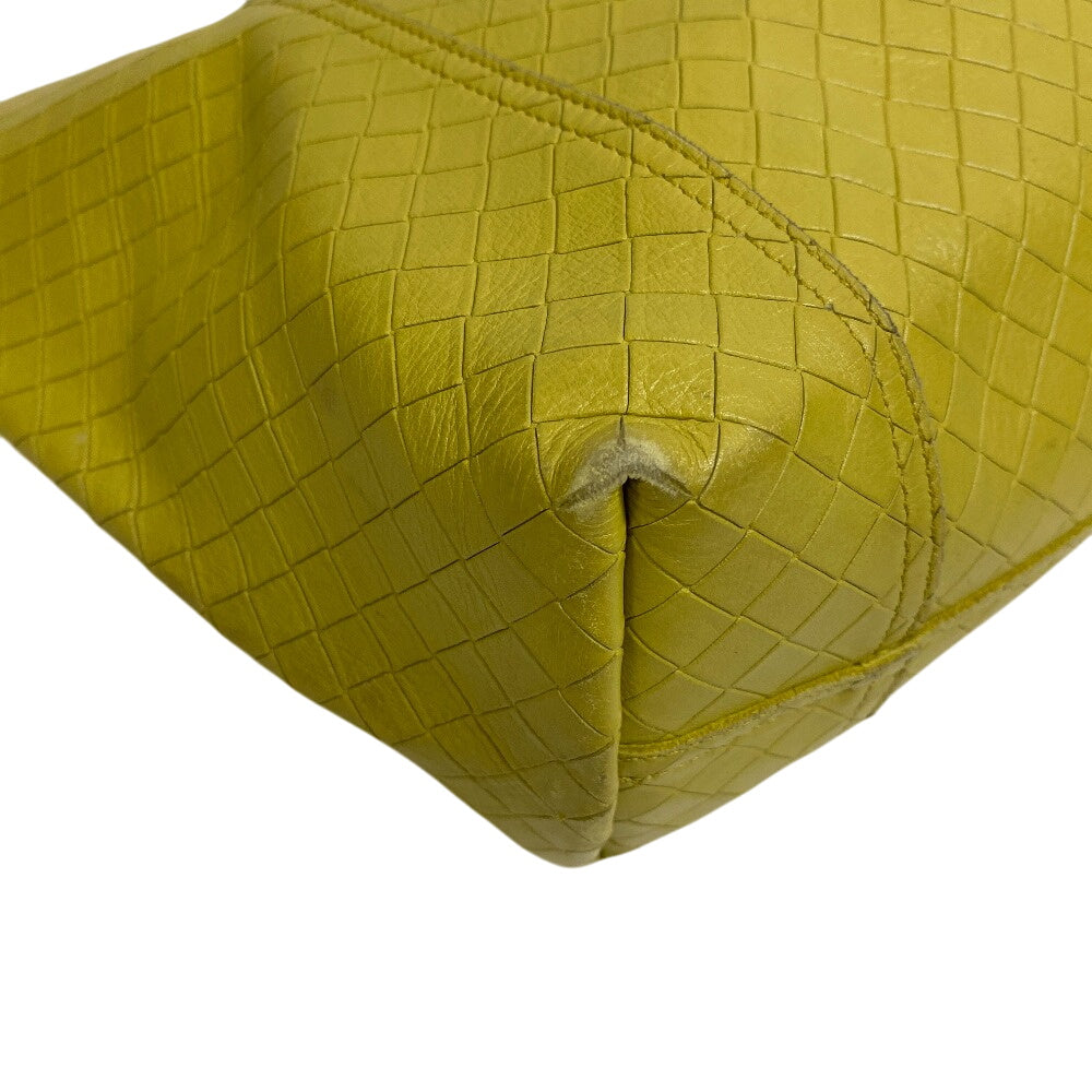 Bottegaveneta Tote Bag Leather Yellow Type Intretti Mirage