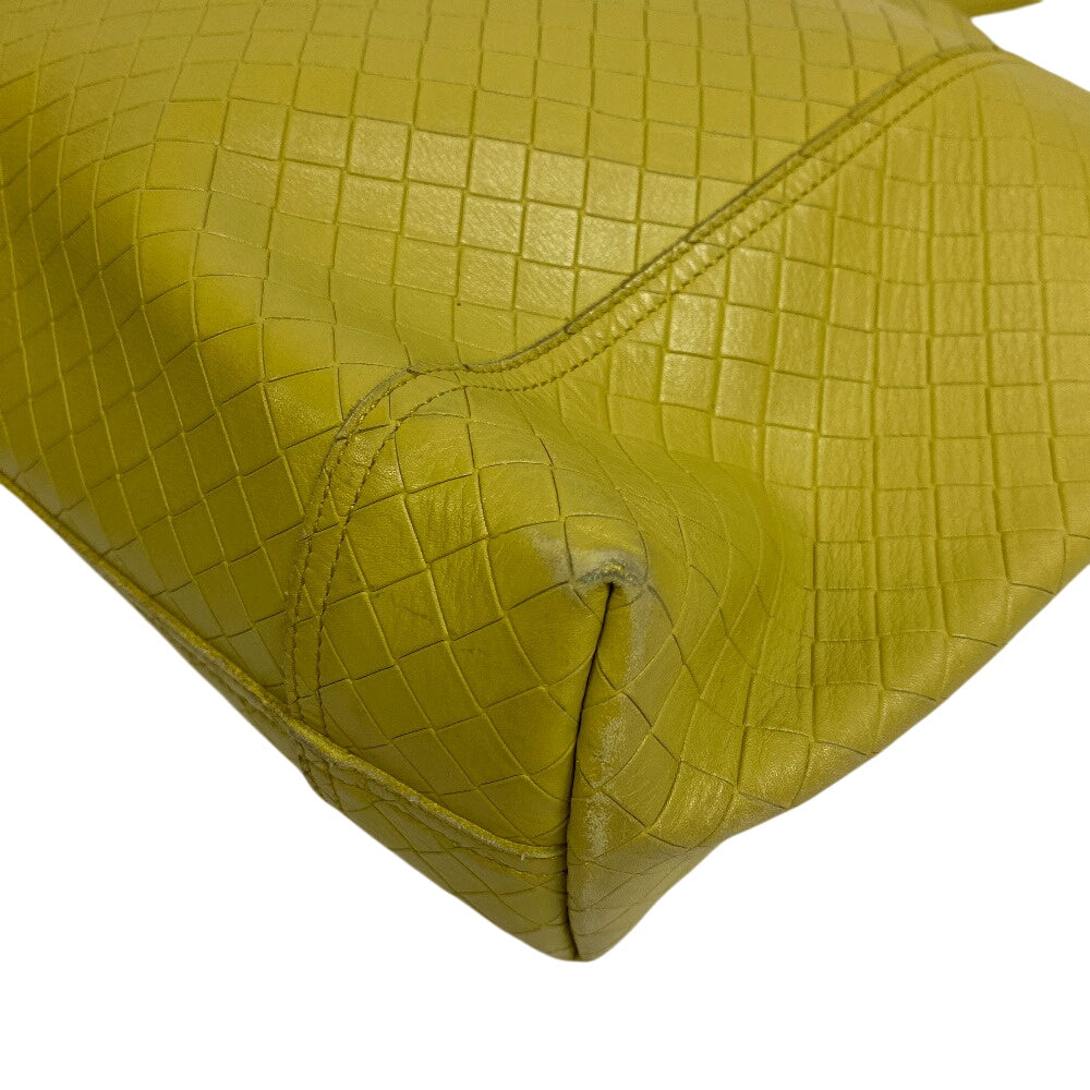 Bottegaveneta Tote Bag Leather Yellow Type Intretti Mirage