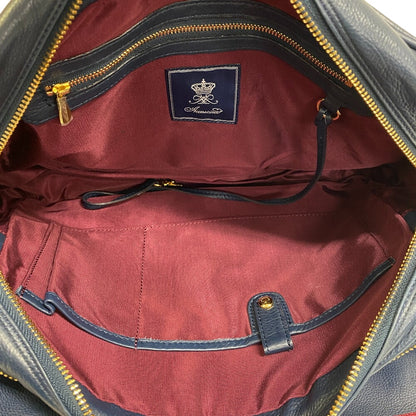 Admj Shoulder Bag Leather Navy