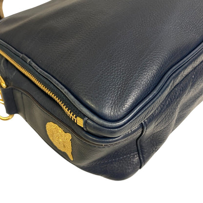 Admj Shoulder Bag Leather Navy