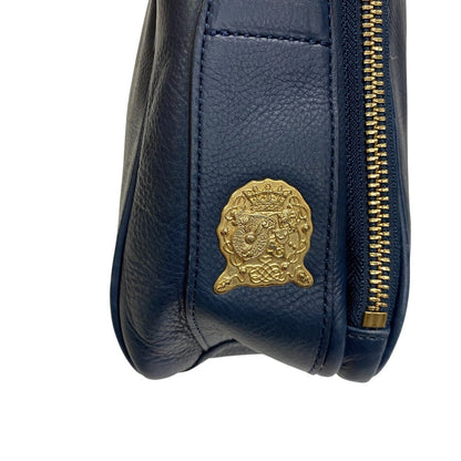 Admj Shoulder Bag Leather Navy