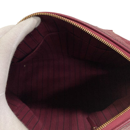 Louis Vuitton Handbag M40827 Leather Wine-Red Monogram Unplant Speedy Bandouliere25