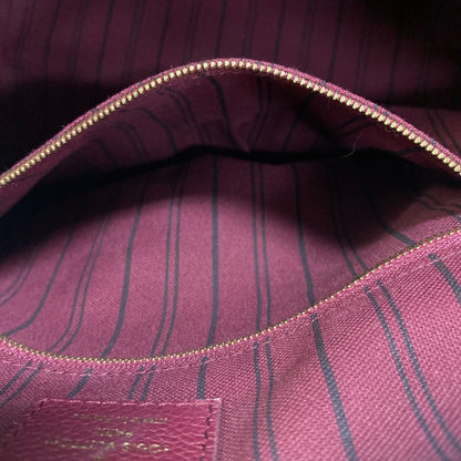 Louis Vuitton Handbag M40827 Leather Wine-Red Monogram Unplant Speedy Bandouliere25