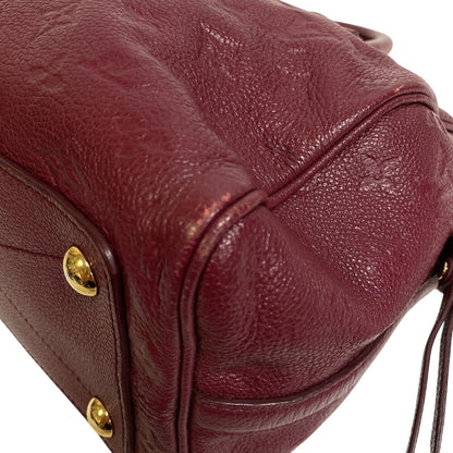 Louis Vuitton Handbag M40827 Leather Wine-Red Monogram Unplant Speedy Bandouliere25