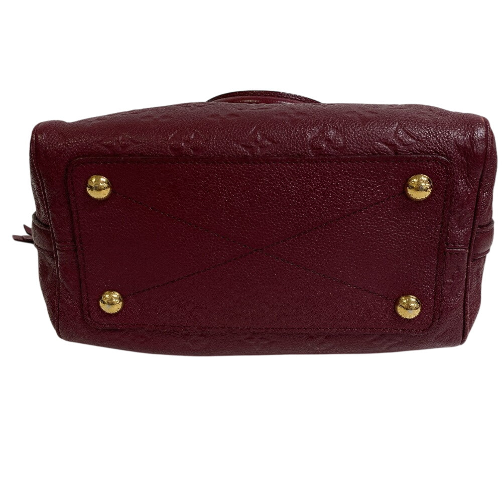 Louis Vuitton Handbag M40827 Leather Wine-Red Monogram Unplant Speedy Bandouliere25