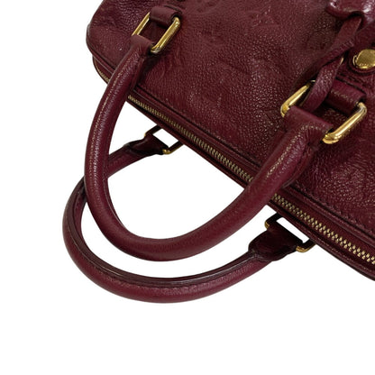 Louis Vuitton Handbag M40827 Leather Wine-Red Monogram Unplant Speedy Bandouliere25