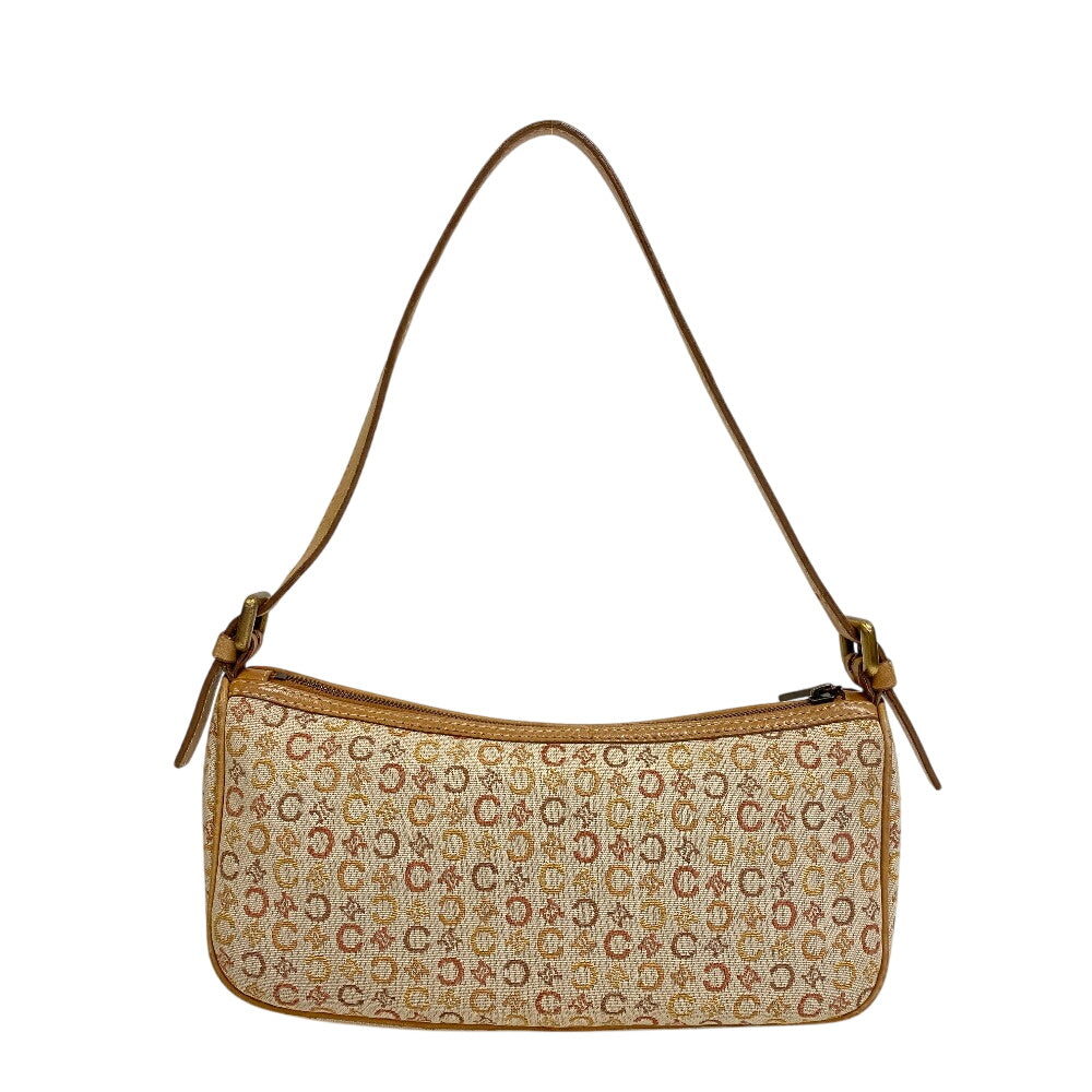 Celine Handbag Cf00/33 Canvas Beige C Macadam Jacquard