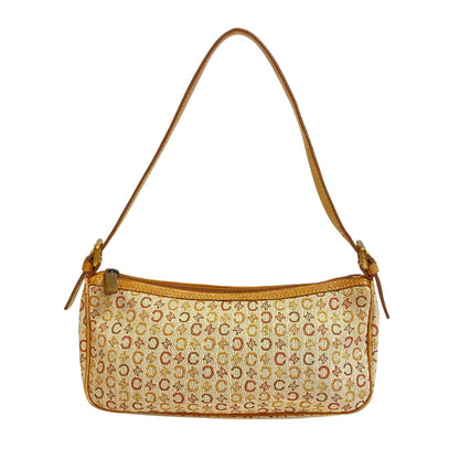 Celine Handbag Cf00/33 Canvas Beige C Macadam Jacquard